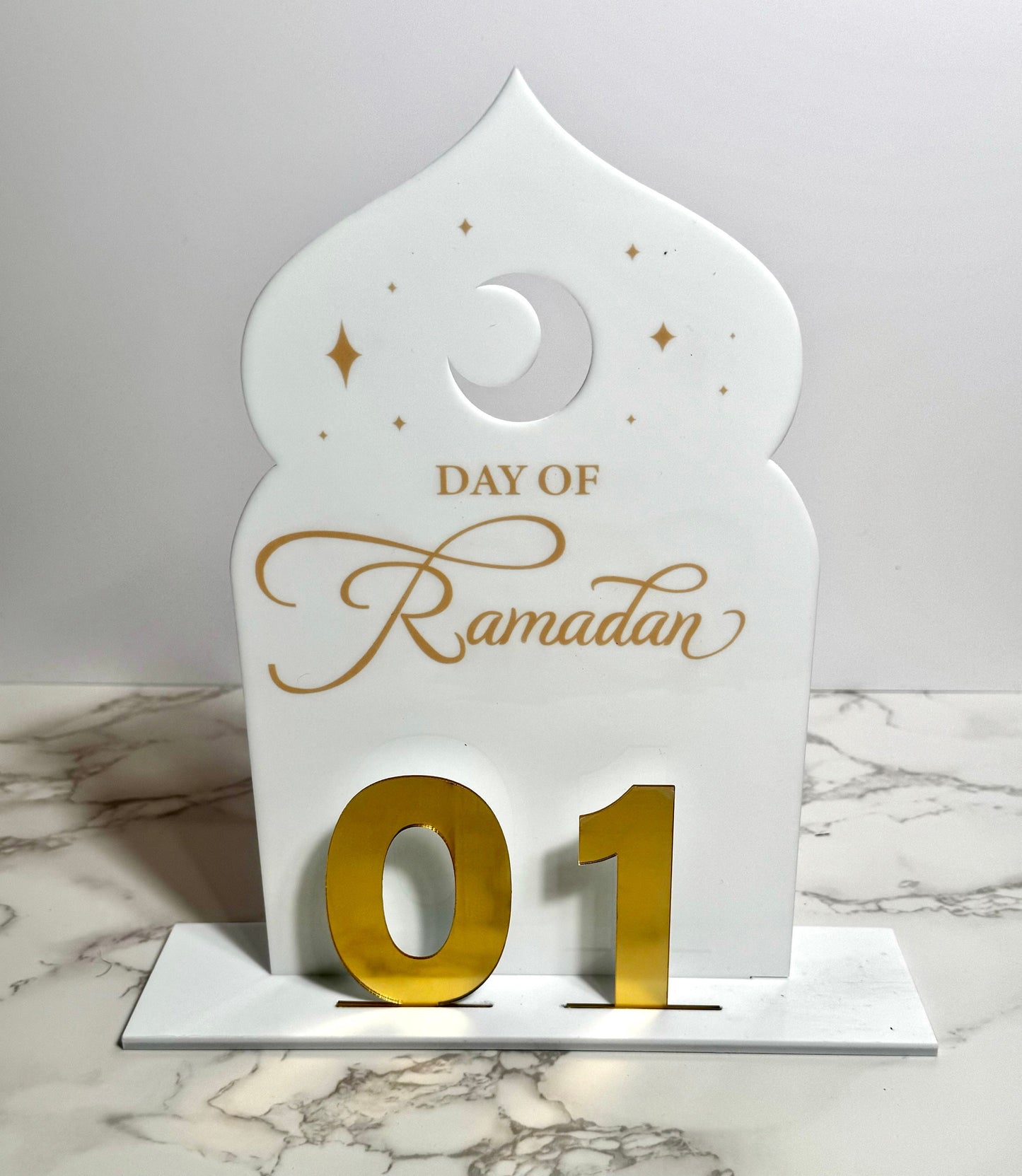 acrylic day of Ramdan calendar, days til Eid countdown, ramadan Eid tracker. ramadan countdown, ramadan tracker, reversible ramadan tracker