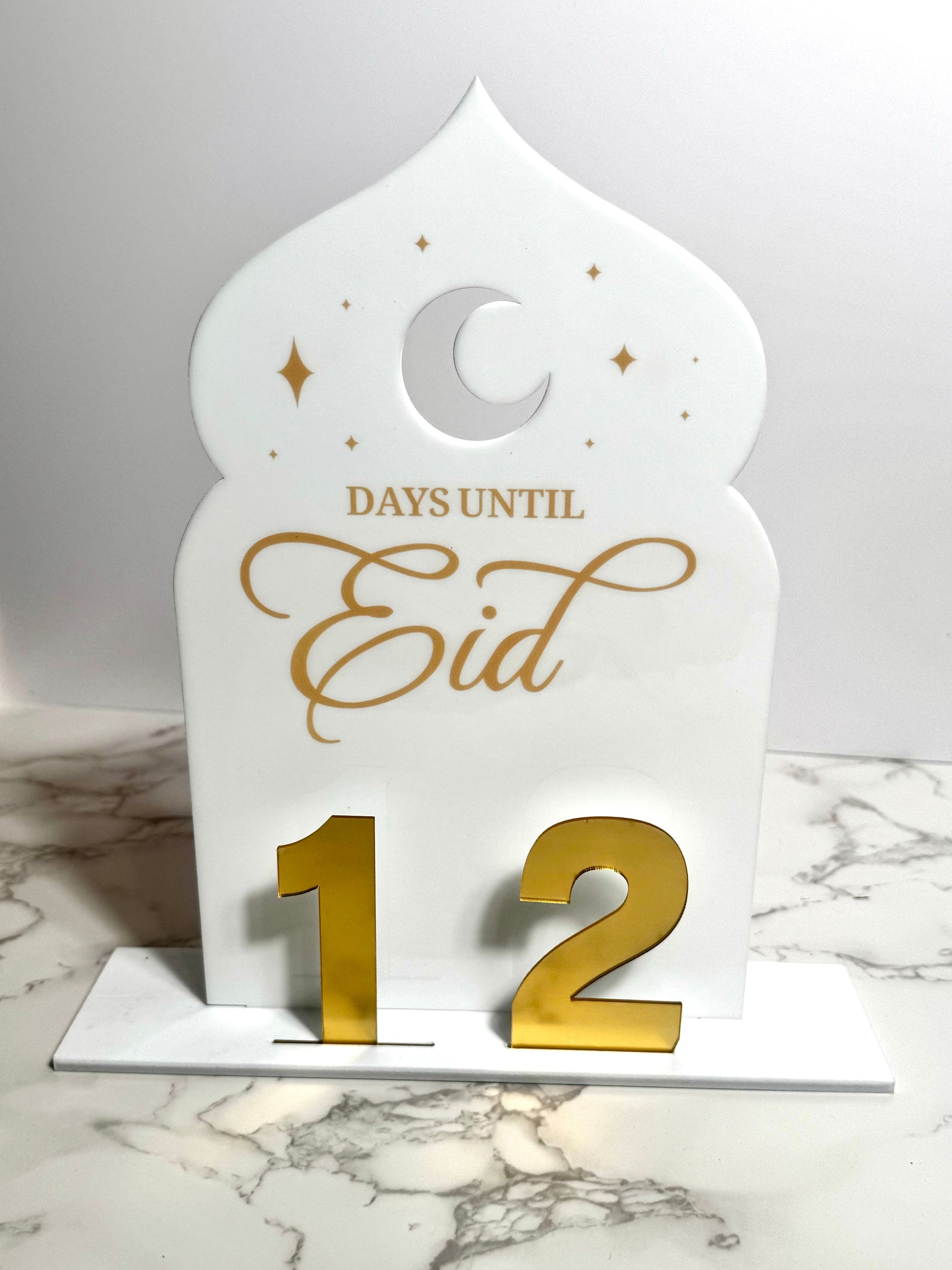 Reversible Acrylic Ramadan Day Tracker, Ramadan Calendar Days of Ramadan, countdown to Eid