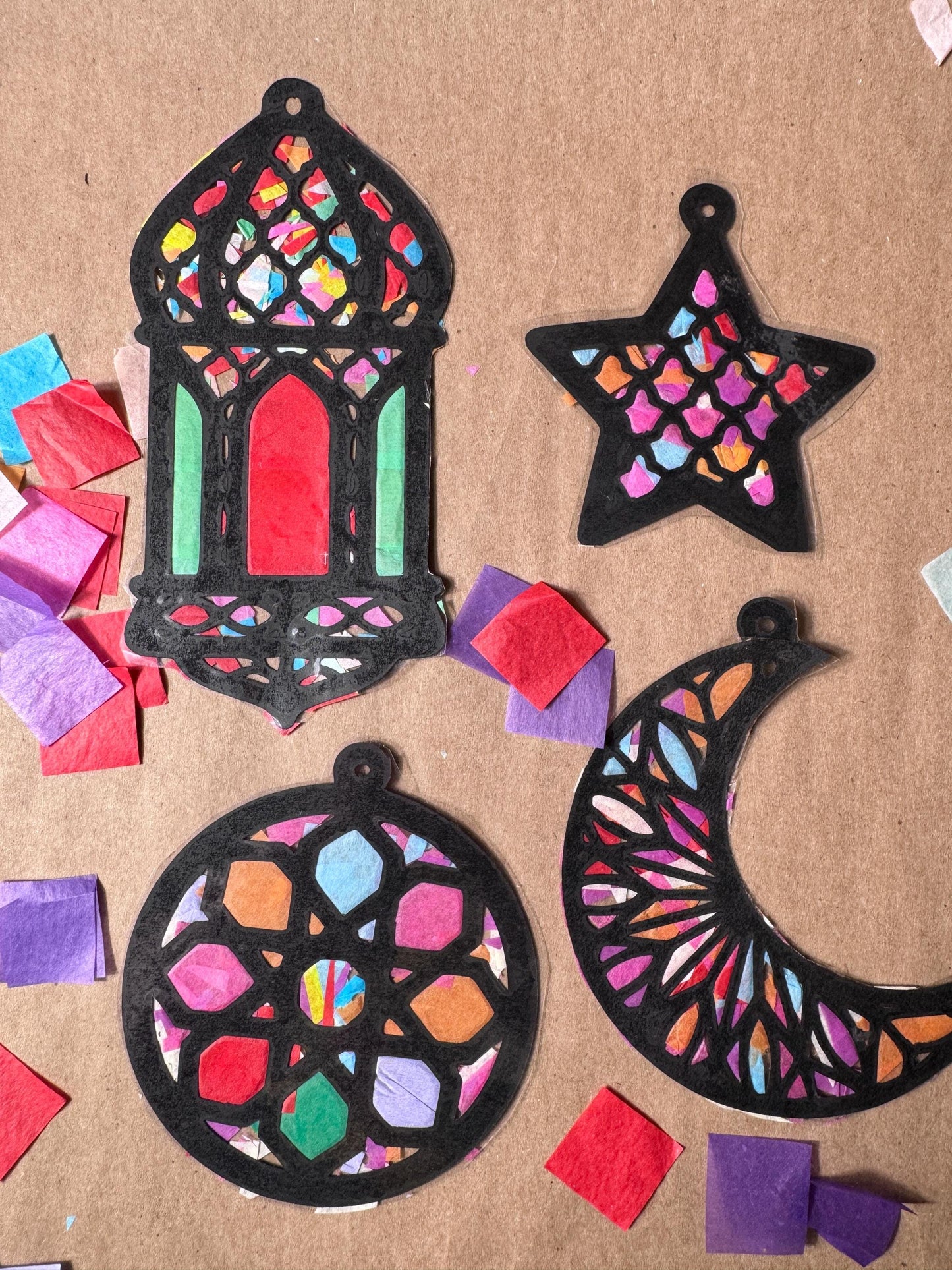 Ramadan and Eid DIY Suncatcher kit (4 total)