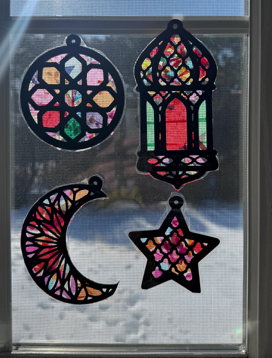Ramadan and Eid DIY Suncatcher kit (4 total)