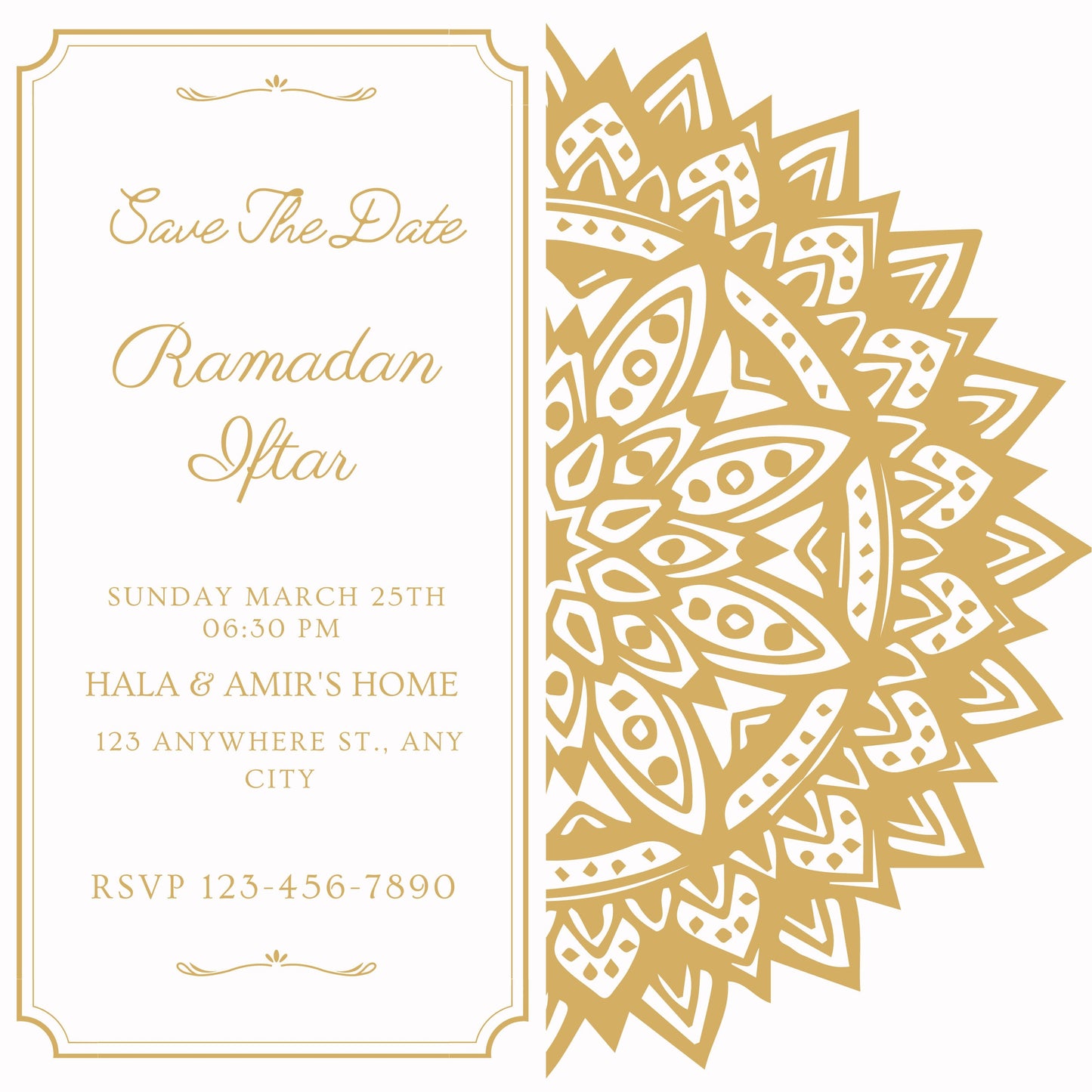 Ramadan Iftar Invitation- Digital template, instant download, editable Canva template, Ramadan iftar, Ramadan party, printable iftar invitation