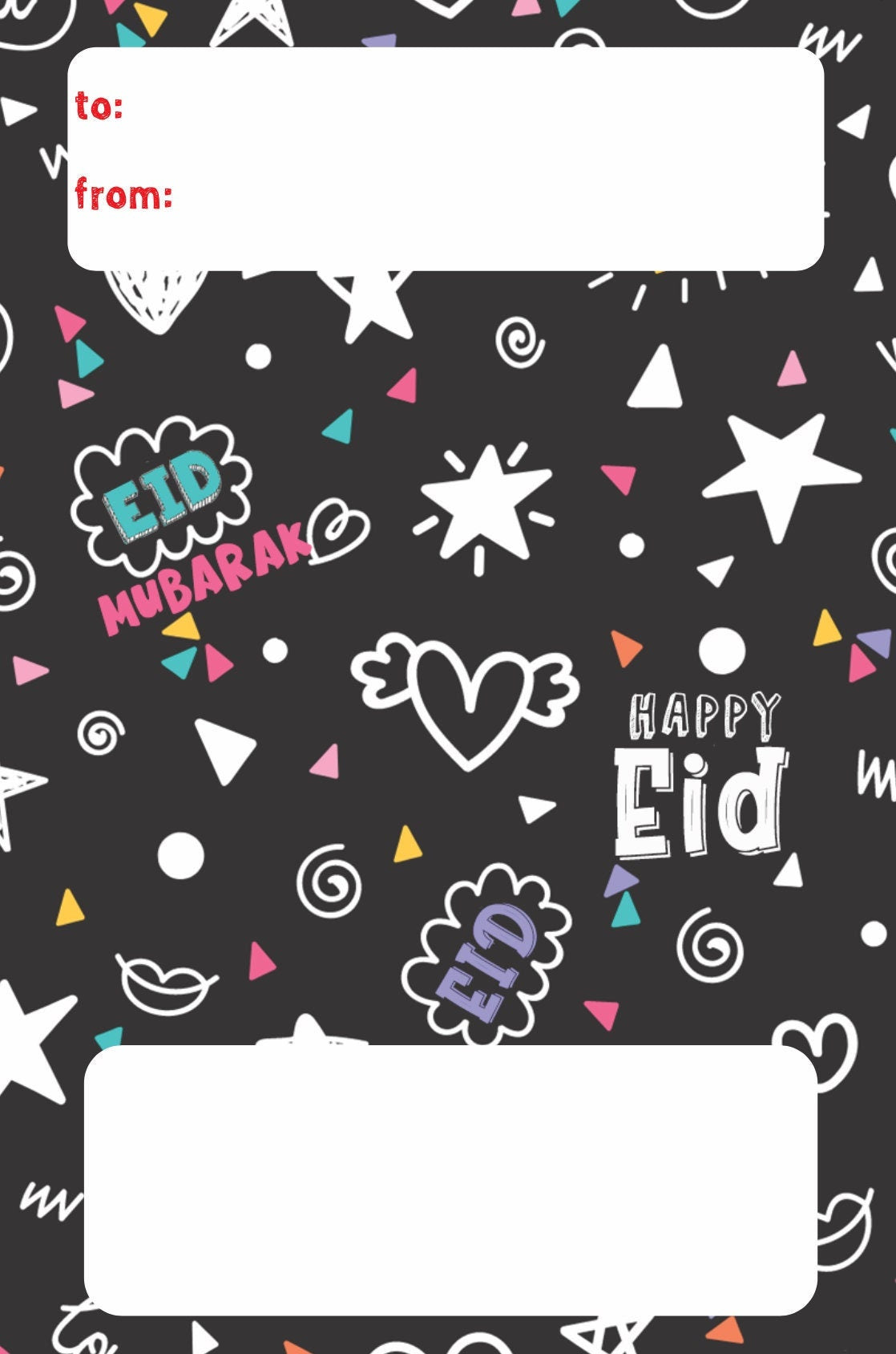 Eid envelopes (Six pack) money cards, Eid gift, Eidi, Eideya envelopes