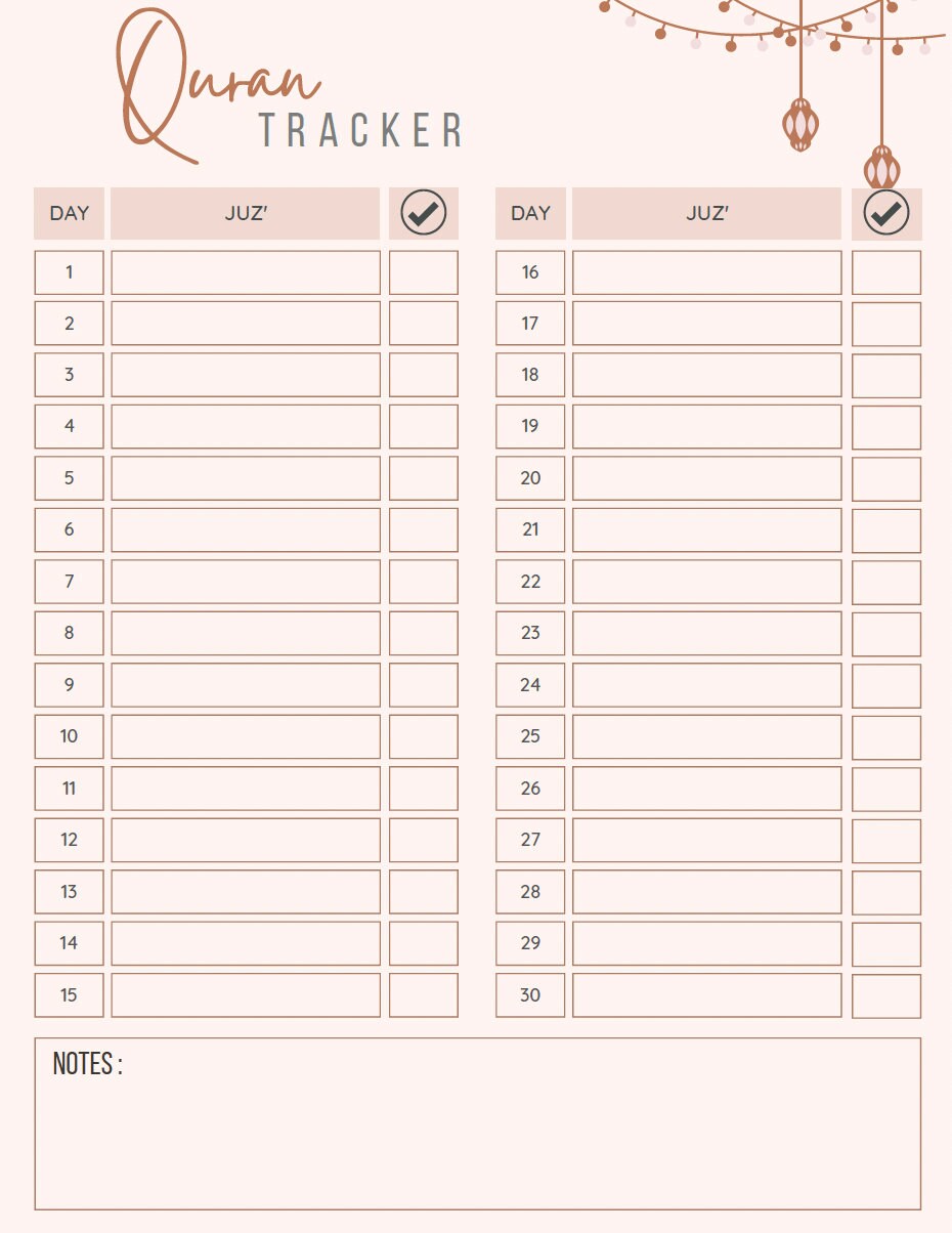 Ramadan Planner- Digital download