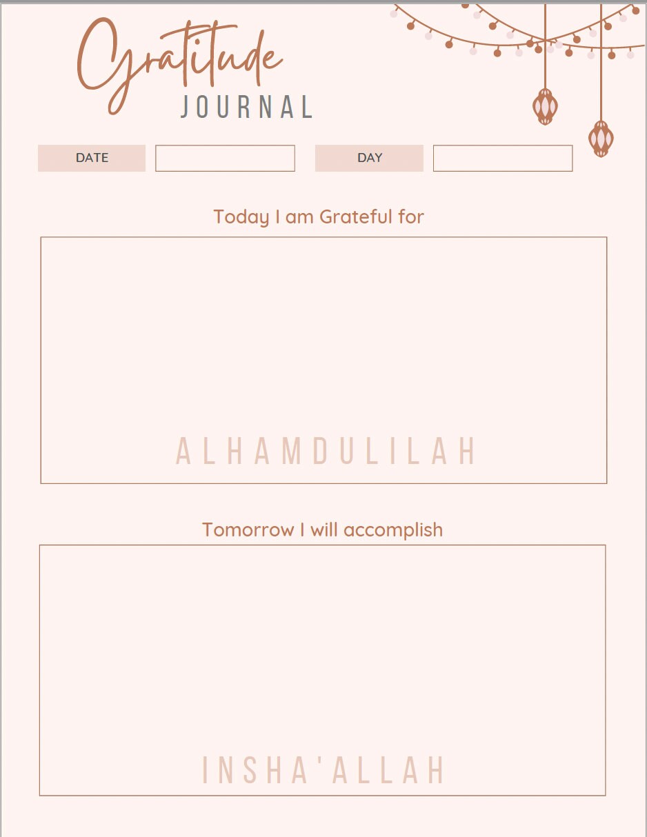 Ramadan Planner- Digital download