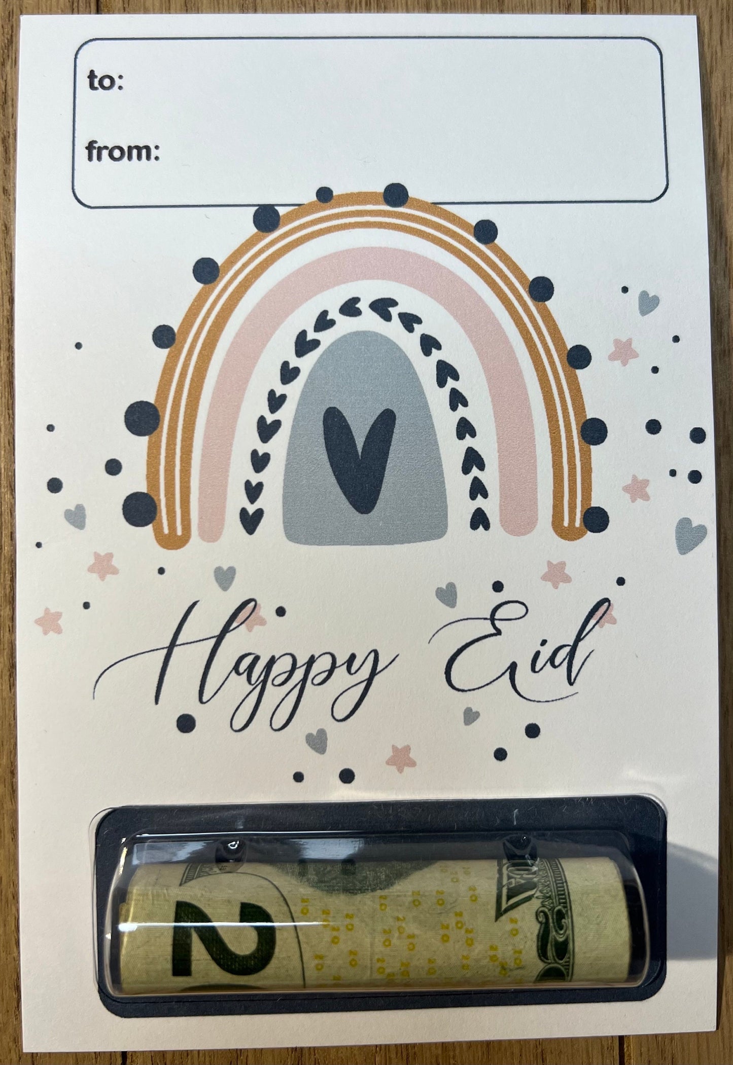 Happy eid rainbowmoney card, muslim kids gift, eideya combo pack, combo pack of eid envelopes, eid money cards, kids eid money cards