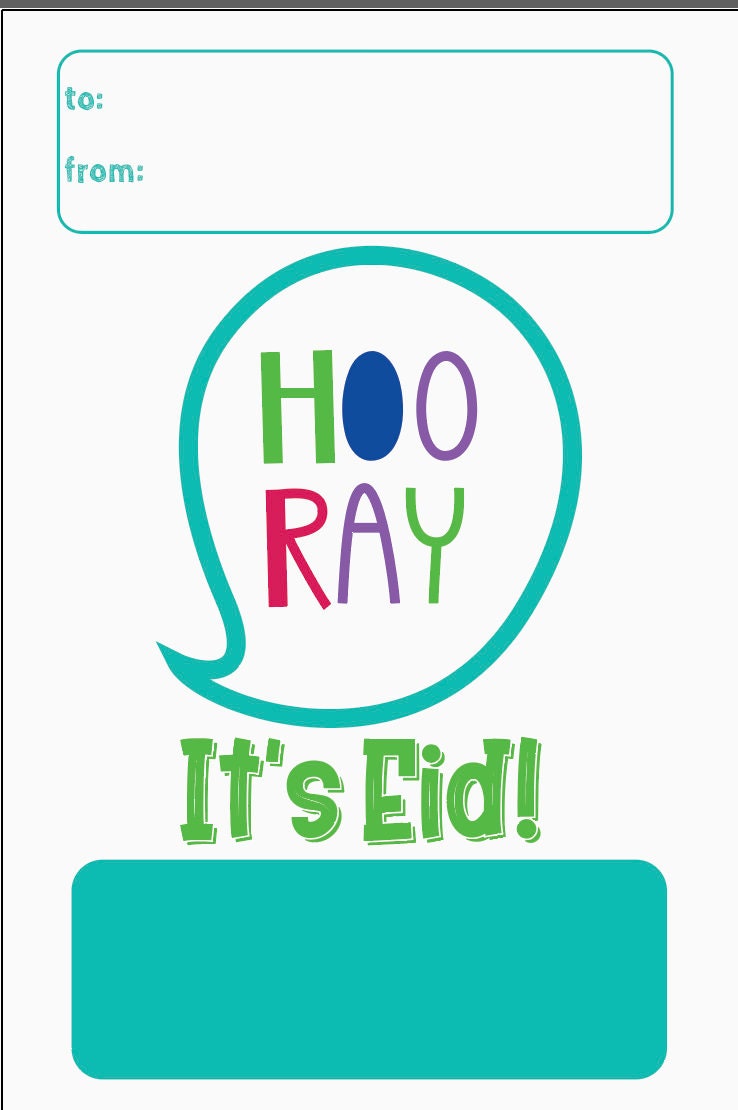 Hooray its Eid money card, muslim kids gift, eideya combo pack, combo pack of eid envelopes, eid money cards, kids eid money cards