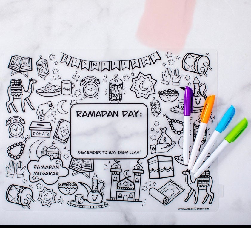 Ramadan silicone (washable) placemat