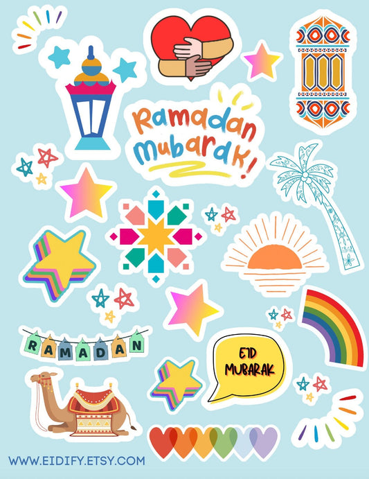 Ramadan/EID Stickers (2 sheets)